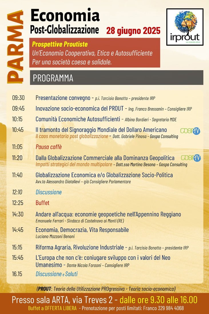 Convegno a Parma il 28-06-2025